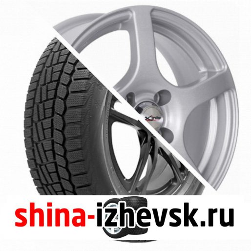 Колесо в сборе Viatti Brina зима (V-521) 195/60 R15 T 88 + X-trike X118 6xR15 4×100 ET45 DIA60.1 Серебристый в Ижевске